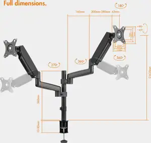 VonHaus double support for monitors up to 32