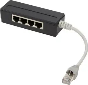 LogiLink network splitter - 15 cm - black