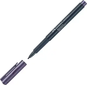 Marker permanentni 1-2mm Metallic Faber-Castell 160736 metalik ljubičasti
