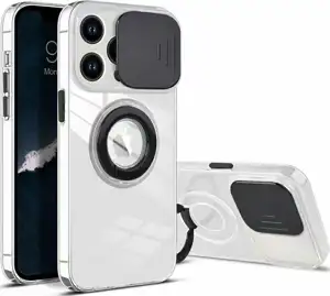 MM TPU IPHONE 13 6.1 CLEAR CAM AND RING, 2mm black