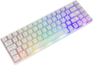 WHITE SHARK gaming tipkovnica GK-2201 RONIN bijela