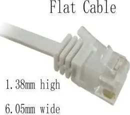 NaviaTec Cat6 patch cable flat, copper 0,5m