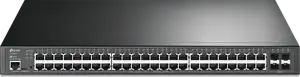TP-Link JetStream 48-Port Gigabit and 4-Port 10GE SFP L2 Managed Switch with 48-Port PoE