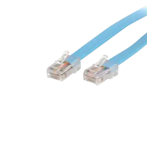 Cisco Console Rollover Cable - RJ45 Ethernet - Network cable - RJ-45 (M) to RJ-45 (M) - 6 ft - molded, flat - blue - ROLLOVERMM6 - network cable - 1.8 m - blue