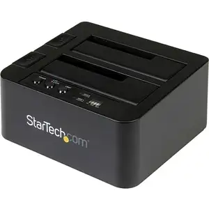 StarTech.com Standalone Hard Drive Duplicator, Dual Bay HDDSSD ClonerCopier, USB 3.1 (10 Gbps) to SATA III (6Gbps) HDDSSD Docking Station, Hard Disk Duplicator Dock - Hard Drive Cloner - hard drive du