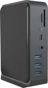 Icybox IB-DK2261AC Docking USB-C and USB-A docking station with two video outputs