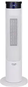 Adler ceramic LCD heater 2200W with humidifier, tower, white AD7730
