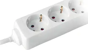 Produžni kabel Commel 3/3m bijeli 16A 250V~3500W 0804