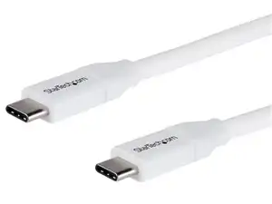 USB C to USB C Cable - 13 ft / 4m - 5A PD - M/M - White - USB 2.0 - USB-IF Certified - USB Type C Cable - USB C Charging Cable (USB2C5C4MW) - USB-C cable - 4 m