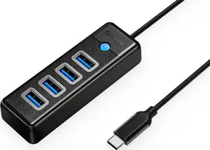 Orico 4-portni USB-C hub, crni (ORICO-PW4U-C3-015-BK-EP)