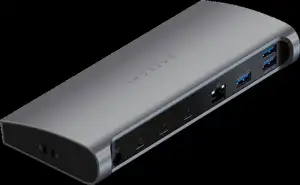 Satechi Aluminium Thunderbolt 4 Dock (1xT4 P 96W,3x T4 40Gbps 15W,Ethernet,3xUSB-A 3.2 10 Gbps,1xUSB-A 2.0 charging,SDcard,3.5mm audio) - Space Grey