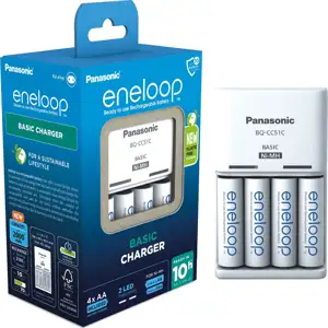 Panasonic Basic + 4x AA Eneloop 2000 mAh