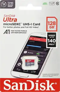 SANDISK MEMORIJSKA KARTICA MicroSDXC UHS-I 140MB/s 128GB