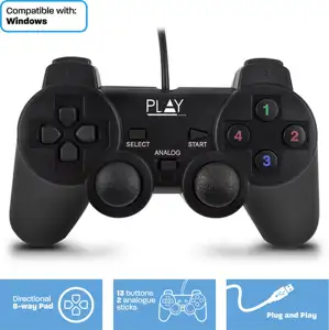 Gamepad Ewent PL3330, wired, USB
