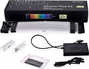 Cable Lian Li Strimer Plus V2, 24-Pin RGB Motherboard, 20 cm