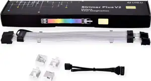 Cable Lian Li Strimer Plus V2 Dual 8-Pin RGB, PCIe, 30 cm