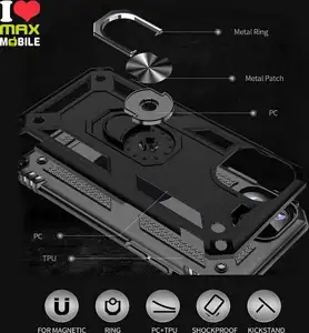 MM TPU XIAOMI REDMI A1 ANTI-SHOCK WITH RING ll crna