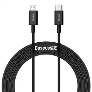 Kabel USB-C do Lightning Baseus Superior Series, 20W, PD, 2m (crna)