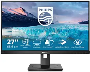 68,6cm/27'' (1920x1080) Philips S-line 272S1AE 16:9 4ms HDMI DVI-D VGA DisplayPort VESA Pivot Speaker Full HD Black