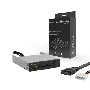 Chieftec all-in-one card reader 4x USB 3.2 Gen1 TypeA/C QC3.0 3.5