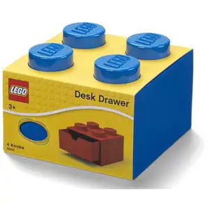 Lego Brick 4 Desk Drawer plava