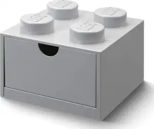 Lego Brick 4 Desk Drawer siva