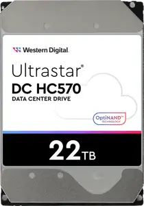 HDD Server WD/HGST ULTRASTAR DC HC570 (3.5’’, 22TB, 512MB, 7200 RPM, SATA 6Gb/s, 512E SE NP3), SKU: 0F48155