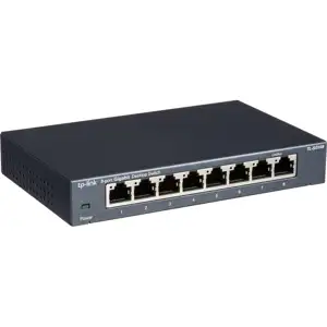 Switch Unmanaged, 8x10/100/1000T, ext. PSU