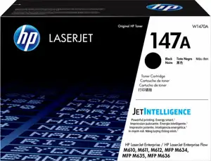 HP 147A - black - original - LaserJet - toner cartridge (W1470A)