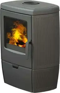 Kamin Plamen Alberto crno emajlirani