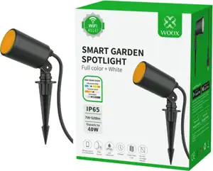 WOOX WiFi Smart LED vrtna svijetiljka RGB+CCT, 7W, 520lm, 3000K-6500K, Amazon Alexa i Google Assistant (R5147)