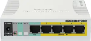 MikroTik RB260GSP 5-port Gigabit smart switch with SFP cage