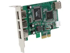 StarTech.com 4 Port PCI Express Low Profile High Speed USB Card - PCIe USB 2.0 Card - PCI-E USB 2.0 Card (PEXUSB4DP) - USB adapter - PCIe - 4 ports