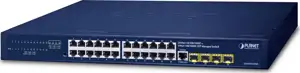 Planet 24-Port 10 100 1000T 4-Port 100 1000X SFP Managed Gigabit Switch