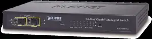 Planet 8-Port Gigabit 2P Gig X SFP Managed Desktop Switch