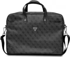 Guess Saffiano 4G Triangle Logo Computer Bag 16” crna