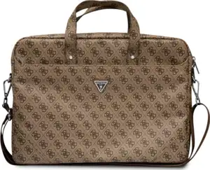 Guess Saffiano 4G Triangle Logo Computer Bag 16” smeđa