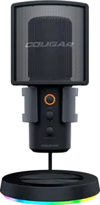 Cougar I Screamer-X I 3H500MK3B.0001 I MicrophoneI 3 Omni-Dimesion Mic / Noise Reduction / Pop Filter / RGB Base
