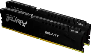 Kingston DRAM 64GB 6000MT/s DDR5 CL36 DIMM (Kit of 2) FURY Beast Black EXPO KF560C36BBEK2-64