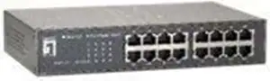 Switch Unmanaged, 16x10/100/1000T, int. PSU, 19