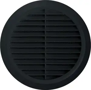 Ventilacijska rešetka Awenta T36CZ 100-150mm crna