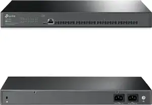 TP-Link Omada JetStream 16-Port 10GE SFP+ L2+ Managed preklopnik, 16×10G SFP+, RJ45/Micro-USB Console Port, 1U 19