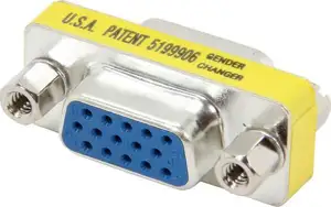 StarTech.com Slimline VGA HD15 Gender Changer - F/F - HD15 gender changer - VGA coupler - VGA gender changer (GC15HSF) - VGA gender changer