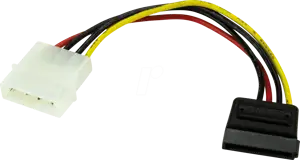 Stromadapter - LP4 Molex/SATA - 15 cm