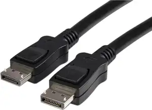 StarTech.com DisplayPort 1.2 Cable w/ Latches - 6ft / 2m - HBR2 - 4K x 2K Display - Certified DP to DP Video Cable M/M (DISPLPORT6L) - DisplayPort cable - 1.8 m
