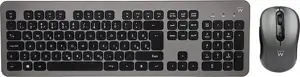 Key. & Mou. Ewent Wireless Scissor Keyboard and Mouse bundle, USB, SLO