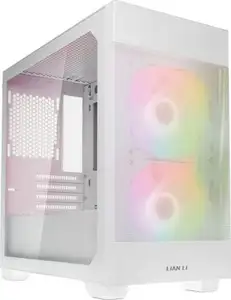 Case Lian Li LANCOOL 205M Mesh, Micro-ATX, Tempered Glass, White