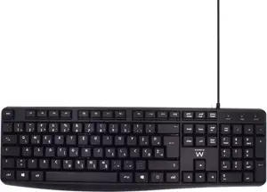 Keyboard Ewent Business with Quiet Typing, Black, USB, SLO