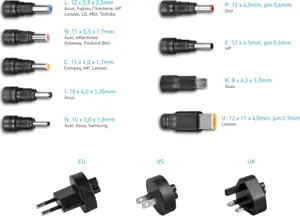 Avacom univerzal. punjač QuickTIP 45W sa 9 konekt.