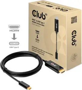 Cable HDMI to USB-C Club3D CAC-1334, 4K@60Hz, Active 1.8m